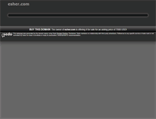 Tablet Screenshot of esher.com
